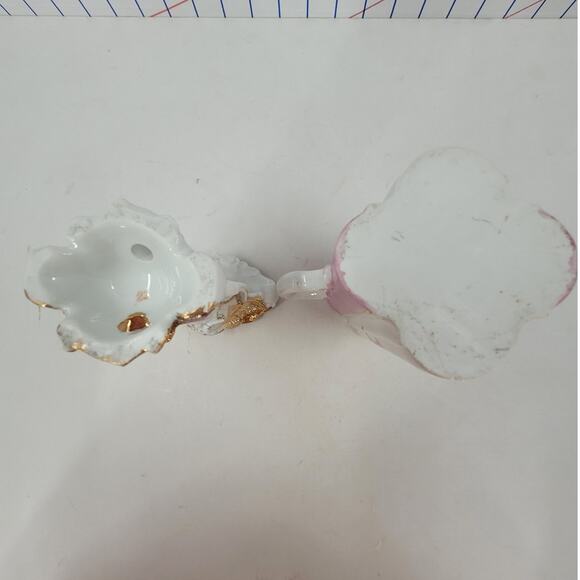 Coquette Pink Gilded Vase Pitcher Lot Romantic Cottagecore Vintage Shabby Chic - Picture 7 of 12